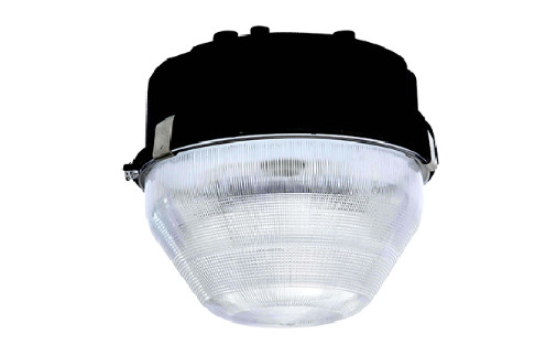Round Ceiling Lamp Outdoor LED Canopy Lights Prismatic Structure For Warehouse